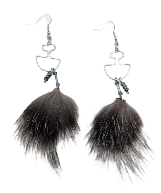 Sealskin Earrings Mary Qitsualuk