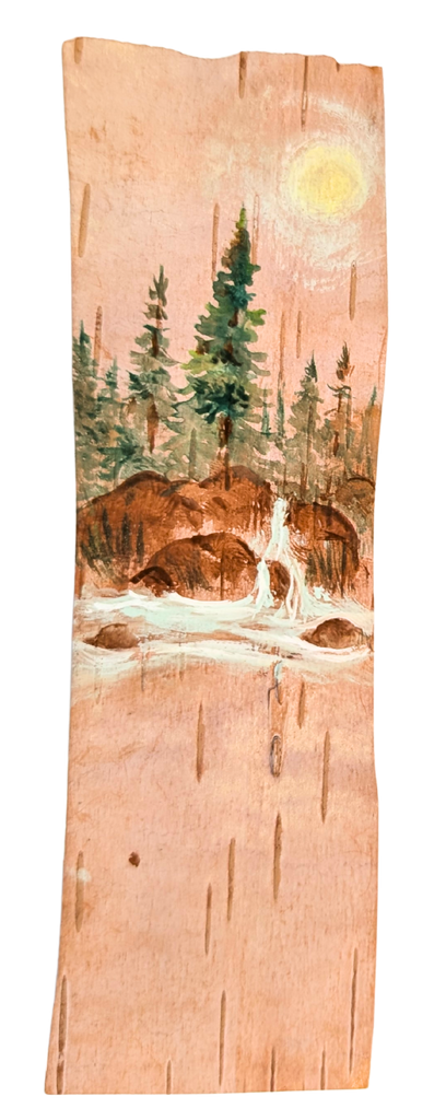 Handpainted Birch Bookmark