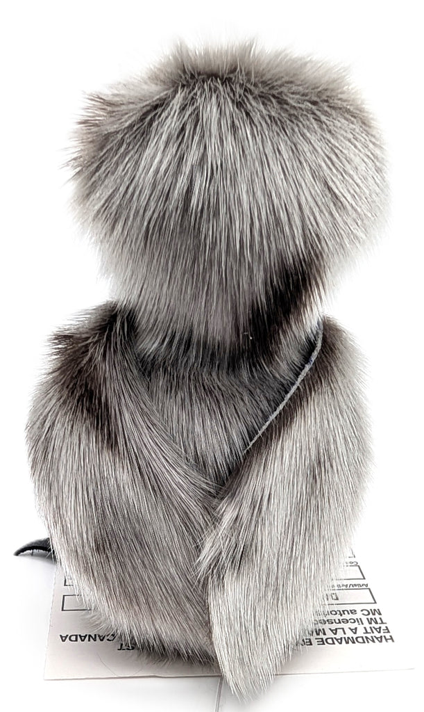 Grey Sealskin Ookpik (Owl) - Daisy Savard