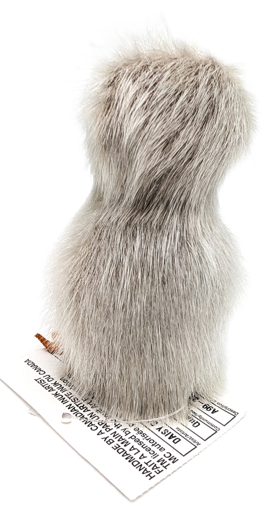 Grey Sealskin Ookpik (Owl) - Daisy Savard