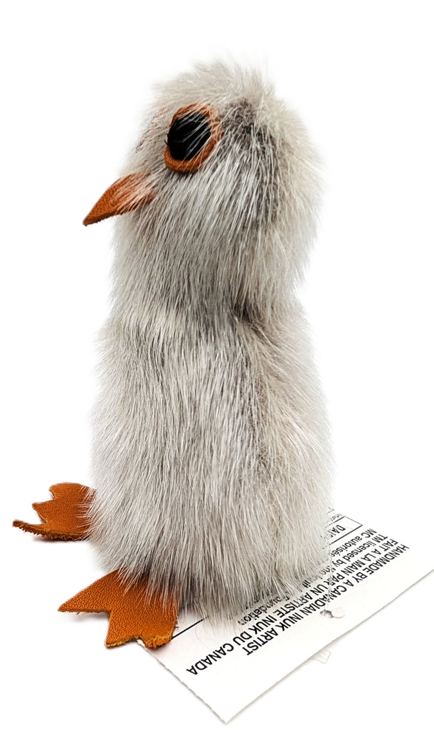 Grey Sealskin Ookpik (Owl) - Daisy Savard