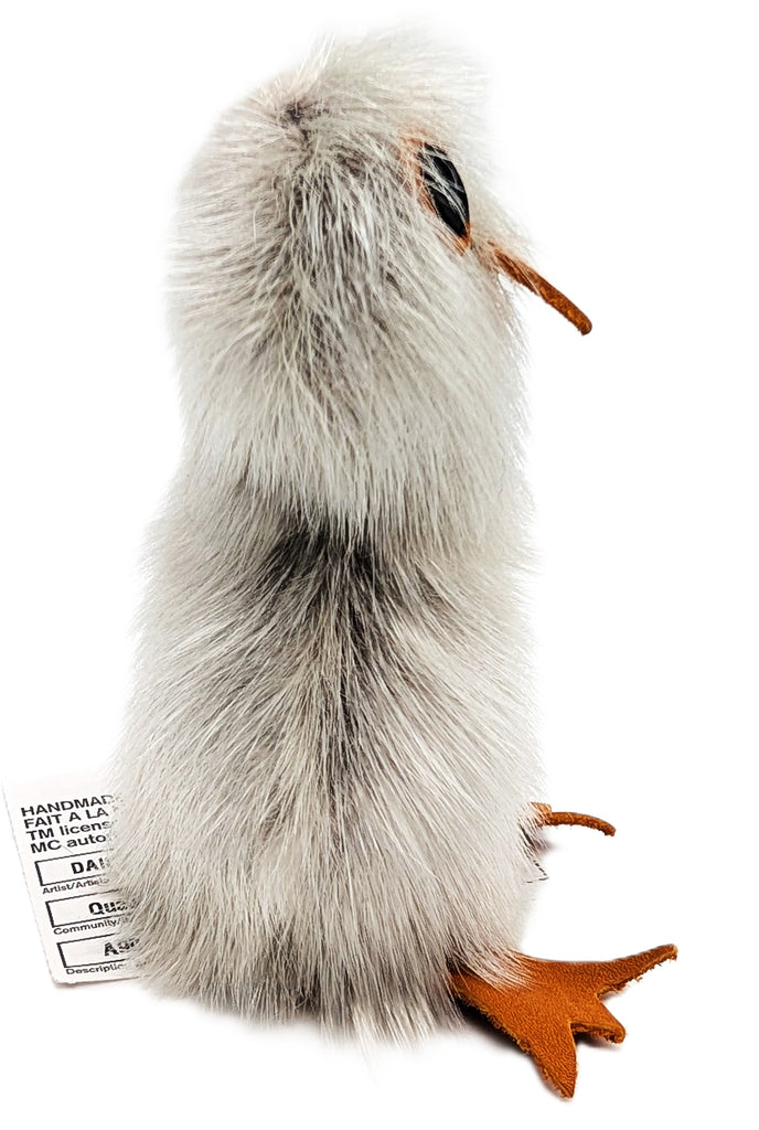 Grey Sealskin Ookpik (Owl) - Daisy Savard
