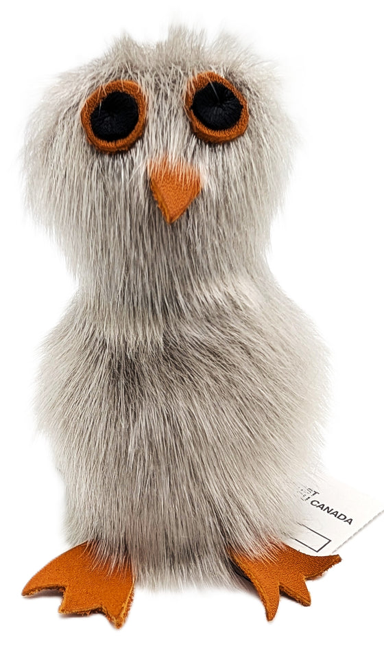 Grey Sealskin Ookpik (Owl) - Daisy Savard