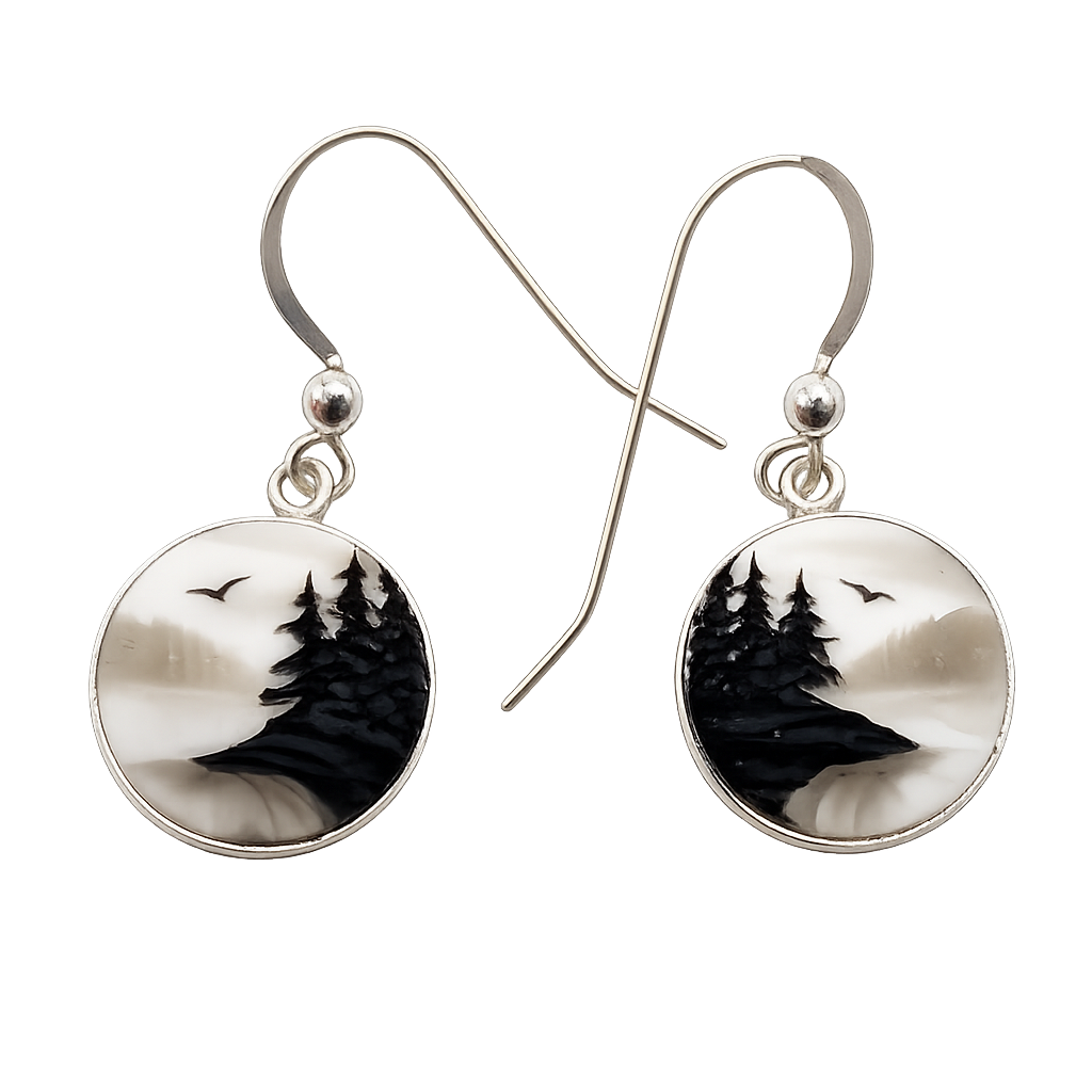 Island Mist Hook Earrings