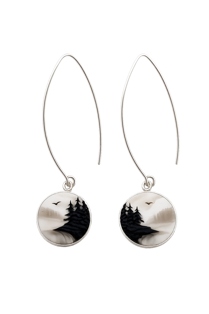 Island Mist Hook Earrings
