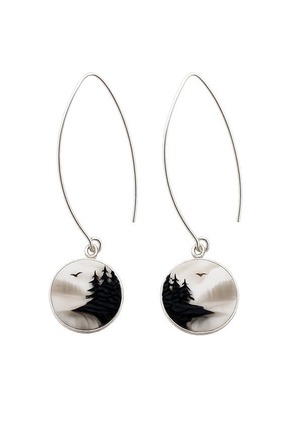 Island Mist Hook Earrings