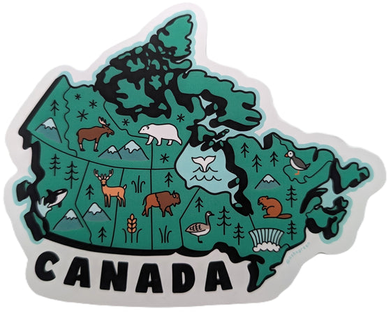 Map of Canada Magnet