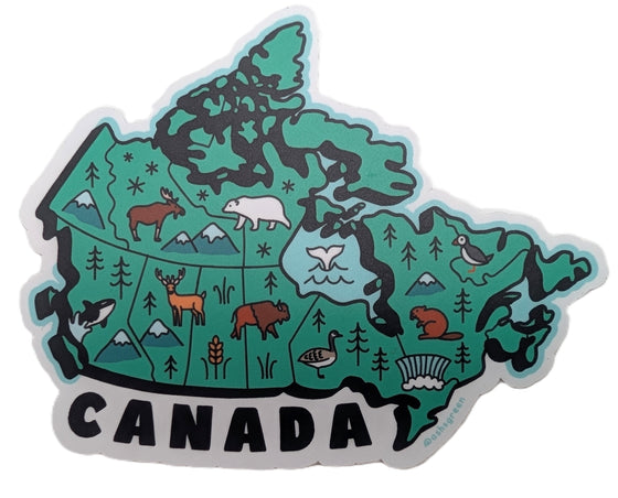 Map of Canada Sticker