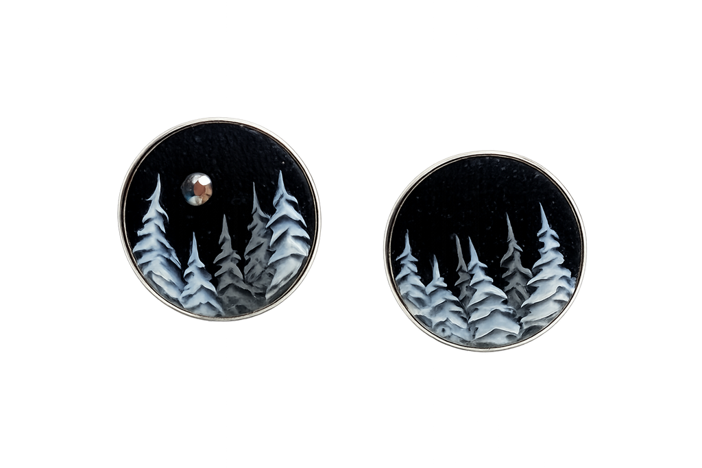 Midnight Cedars Post Earrings