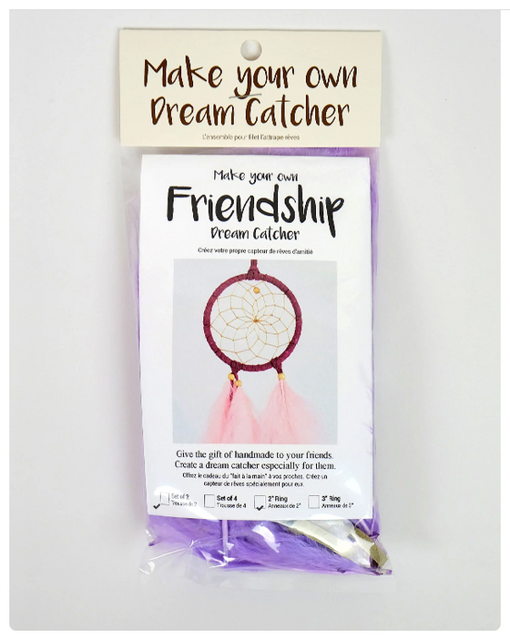 Friendship Dream Catchers Kit - 2" Bright Tones