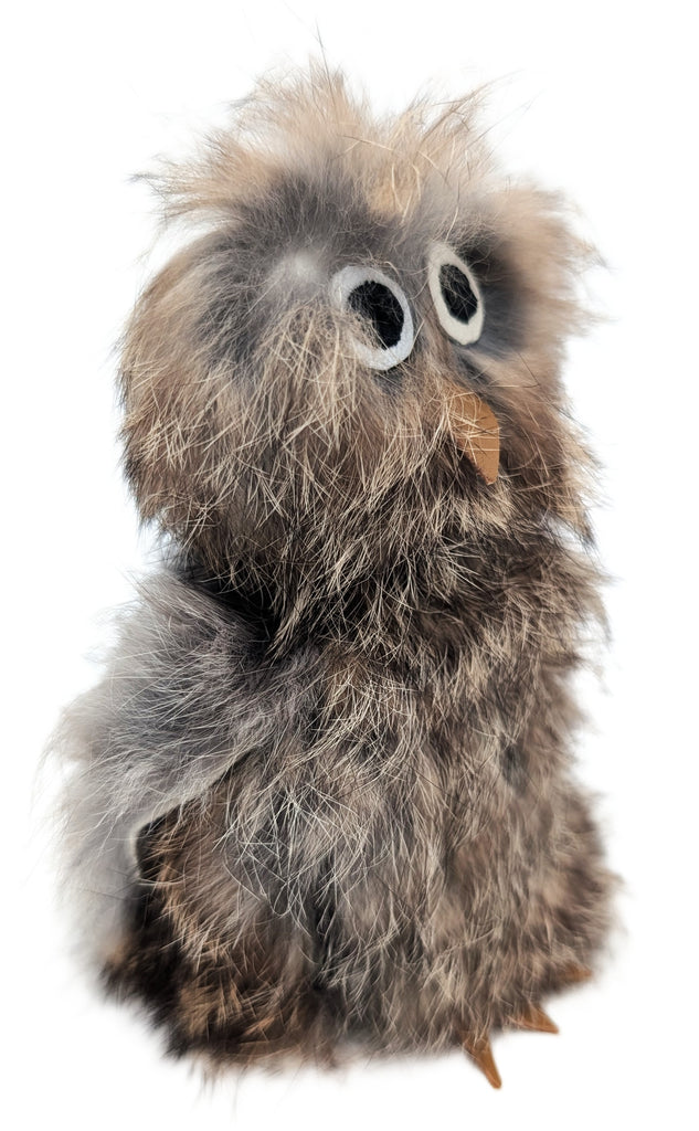Brown Sealskin Ookpik (Owl) - Daisy Savard