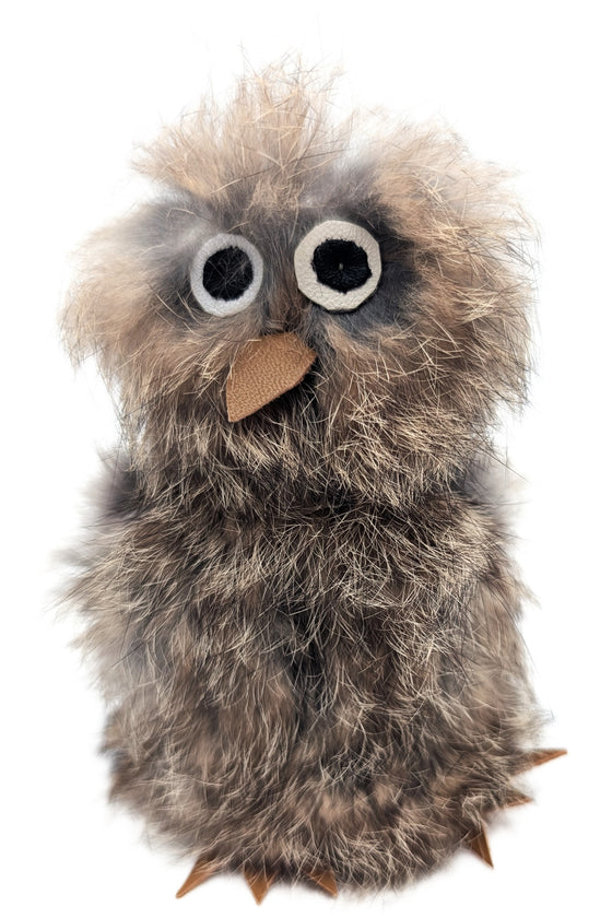 Brown Sealskin Ookpik (Owl) - Daisy Savard