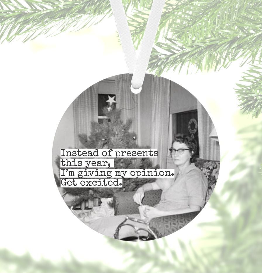 Gift Giving Round Ornament