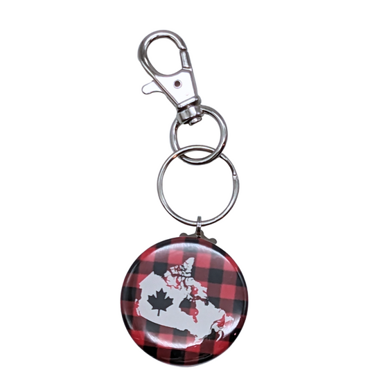 Canada Plaid Keychain