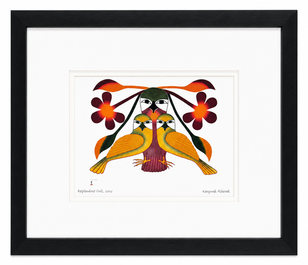 "Resplendent Owls" - Kenojuak Ashevak