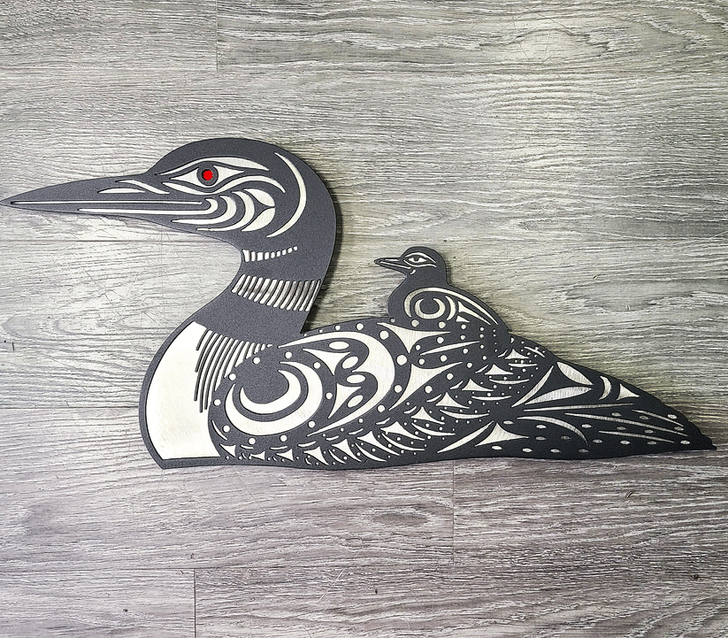 First Nations Loon and Baby Made In Canada Gifts