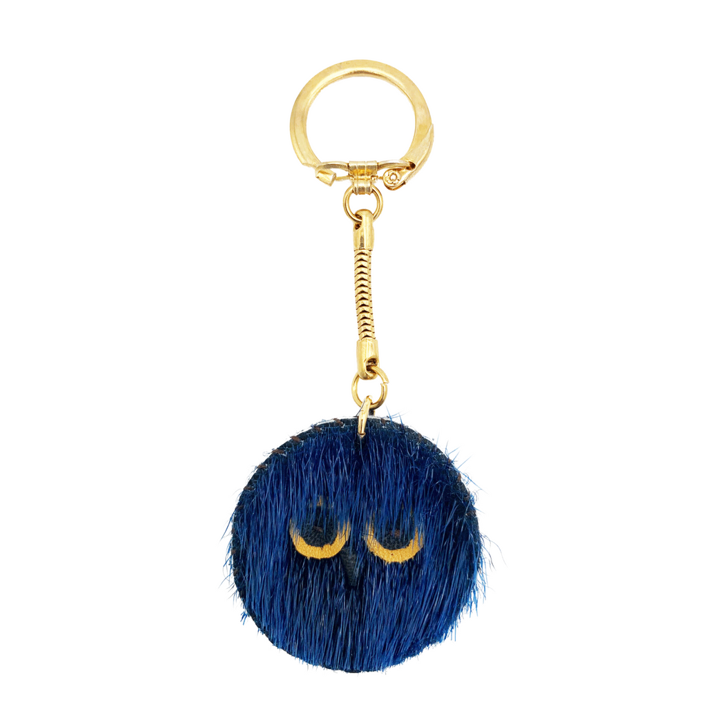 Owl Sealskin Keychain - Blue - Mary Ineak