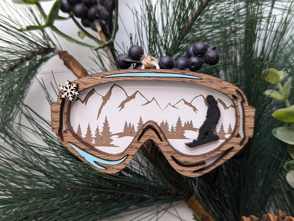 Snowboard Goggles Ornament