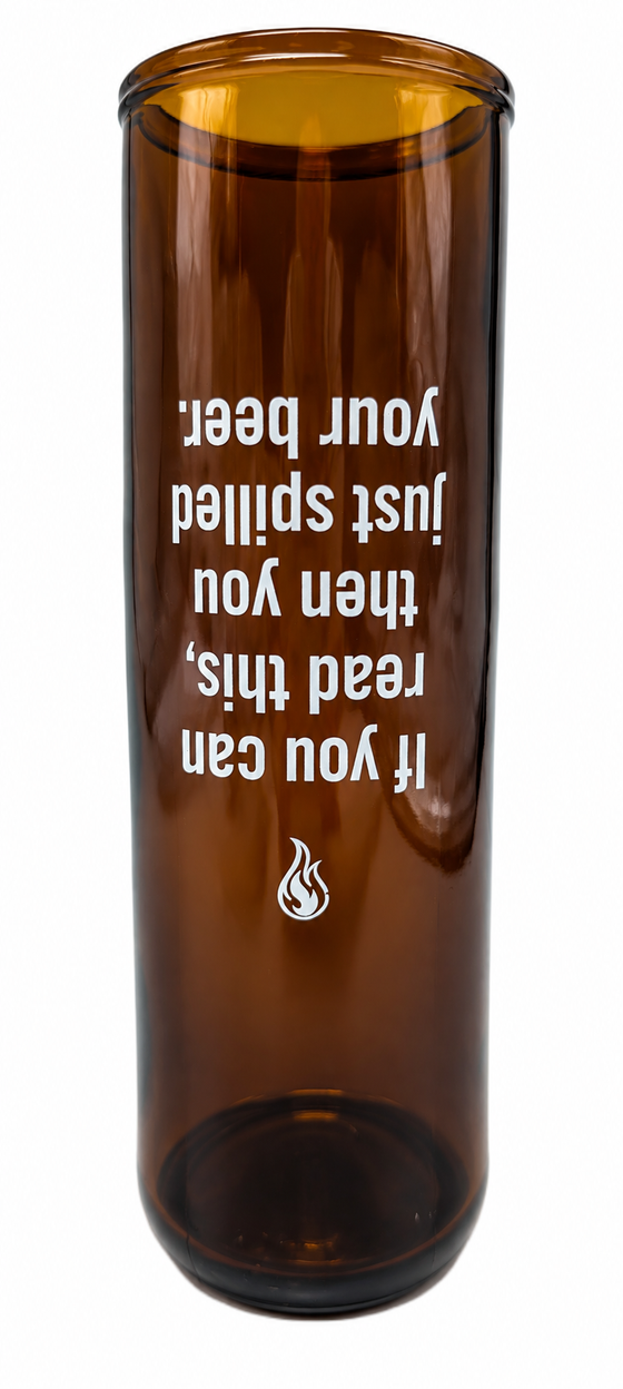 Upside Down Beer Glass