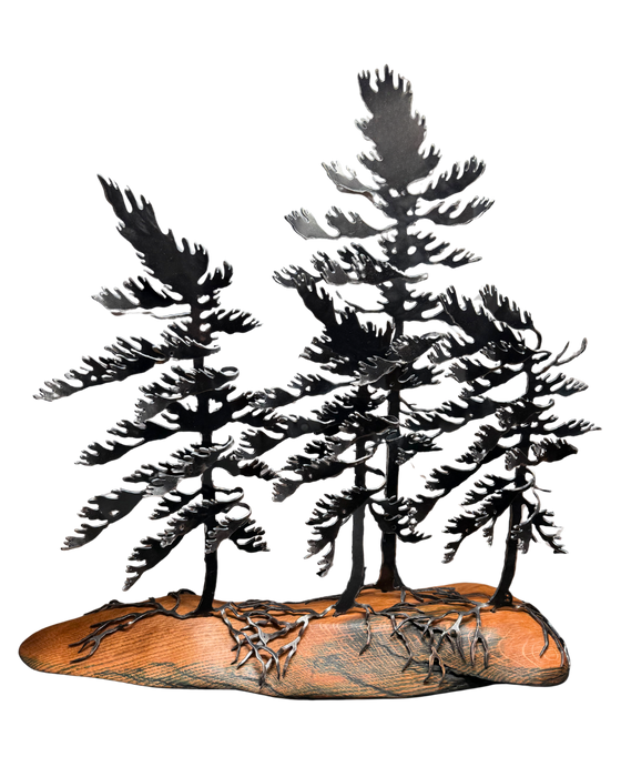 Cathy Mark - Wood & Metal Sculpture 4 Trees