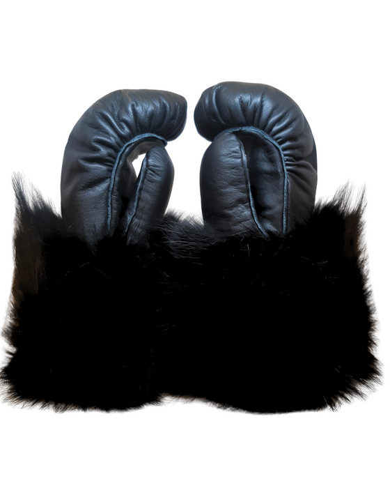Women's Leather Mitts - Candy Qunak