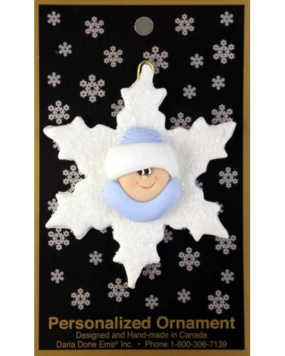 Snowflake Baby Blue Ornament