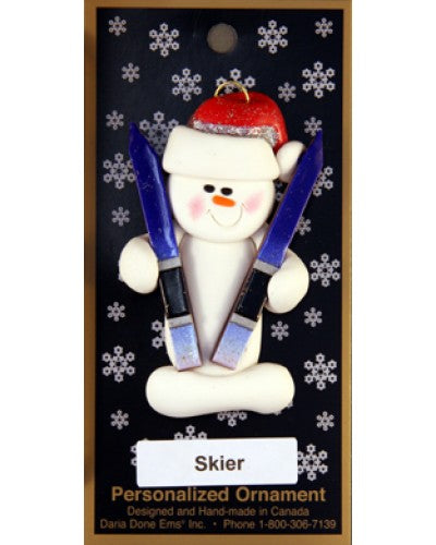Skier Ornament