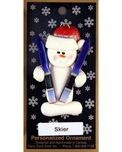 Skier Ornament