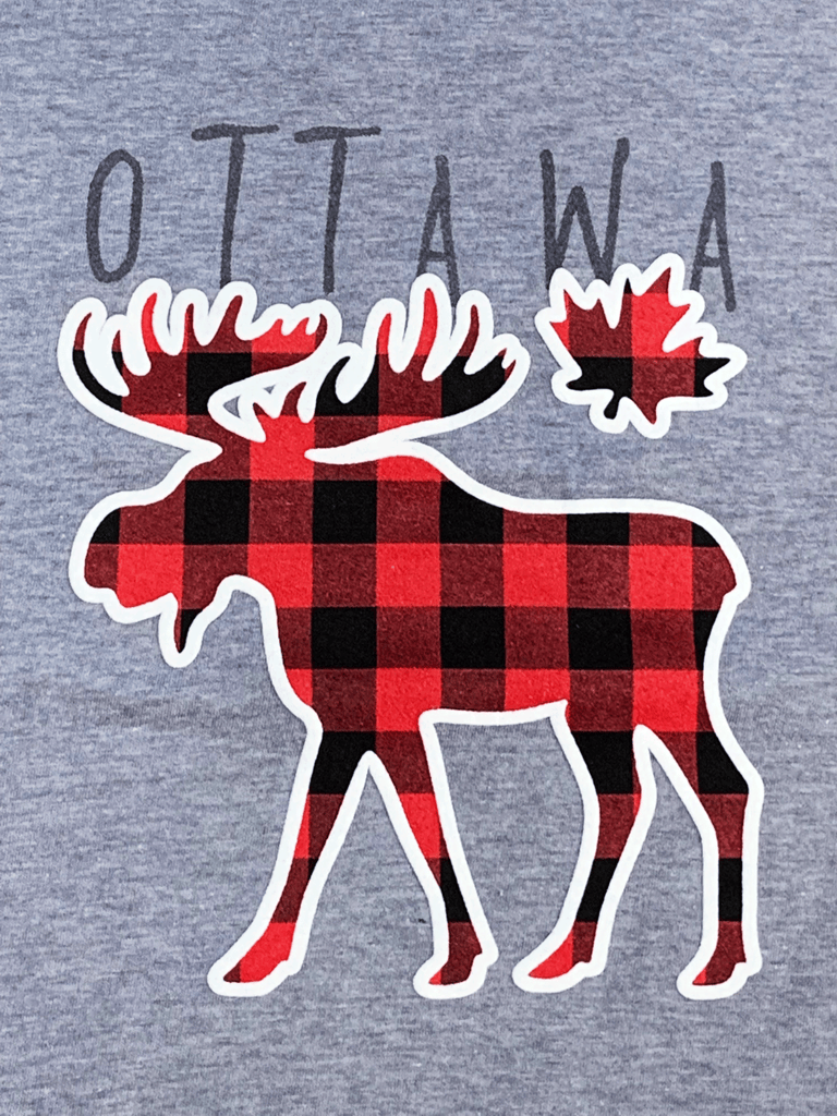 Ottawa Plaid Moose T-Shirt
