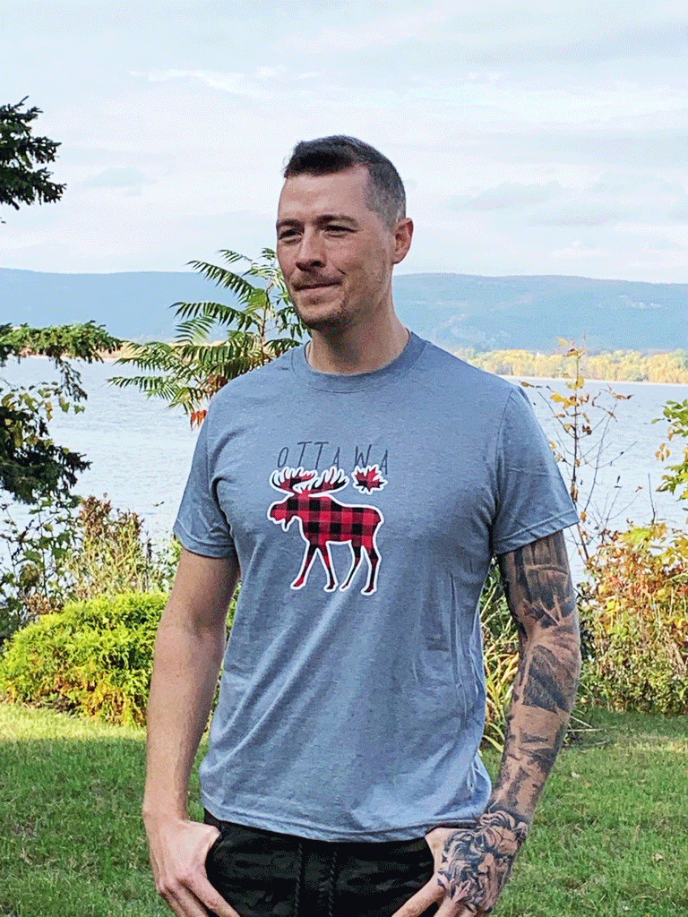 Ottawa Plaid Moose T-Shirt