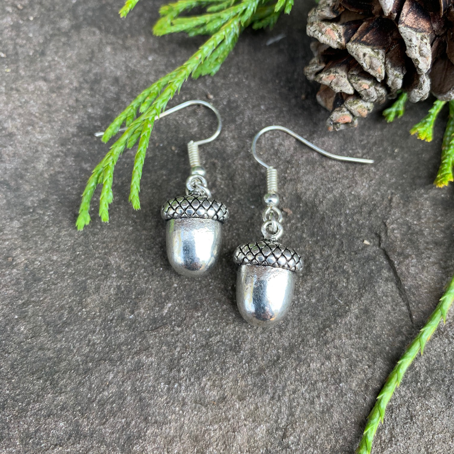 Silver Acorn Earrings Made In Canada Gifts