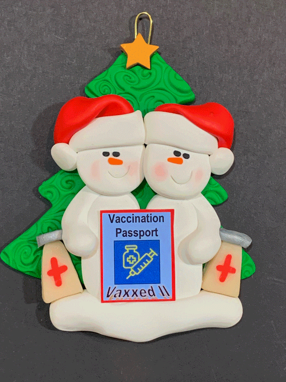 Vaxxed Couple Ornament