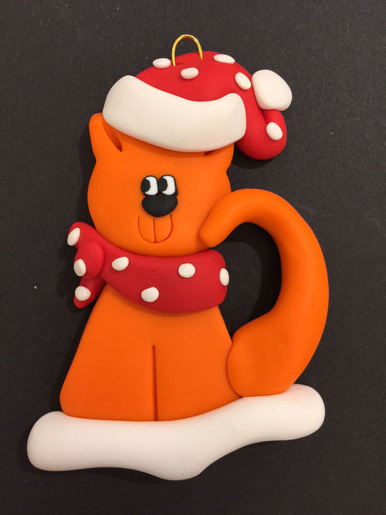 Orange Cat Ornament
