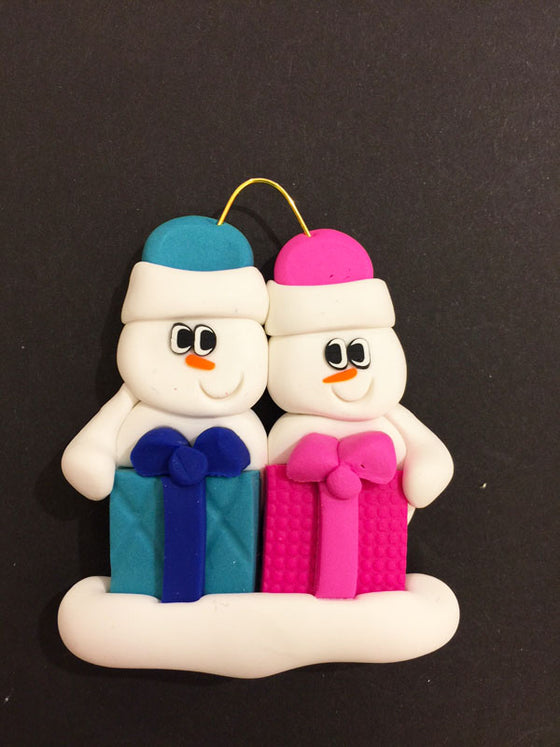 Present Family of 2 Ornament