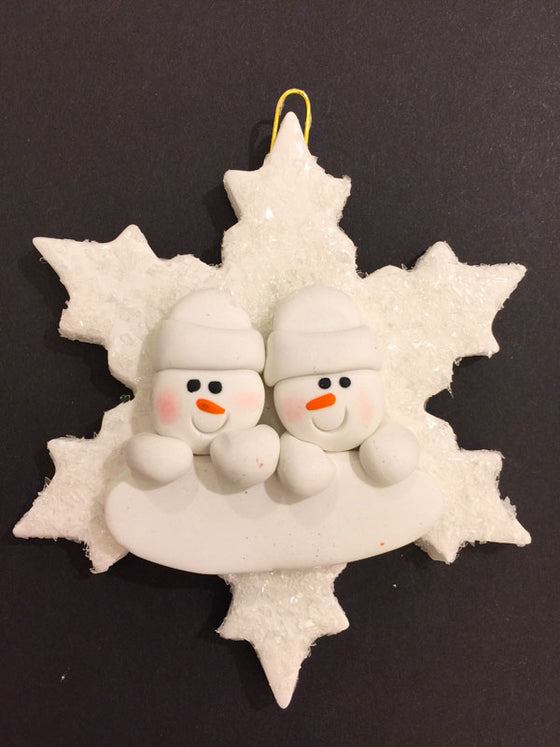 Snowflake Couple Ornament