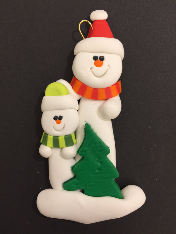 Single Parent Tree Family of 2 Ornament
