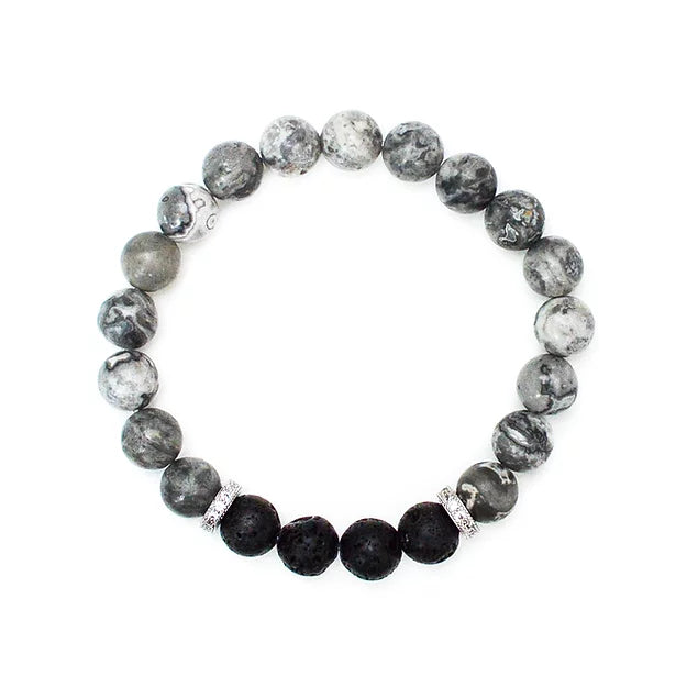 Black jasper bracelet discount