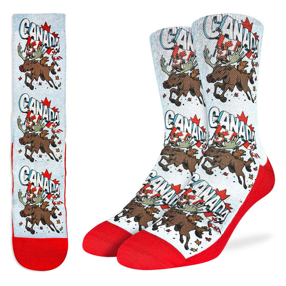 Men's Majestic Canadian Moose & Beaver Active Fit Socks