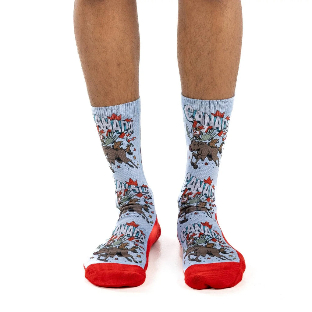 Men's Majestic Canadian Moose & Beaver Active Fit Socks
