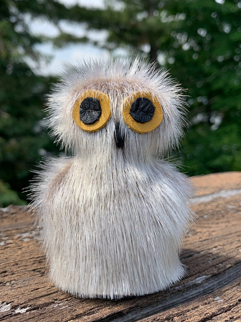 Grey Sealskin Owl (Ookpik) - Mary Ineak