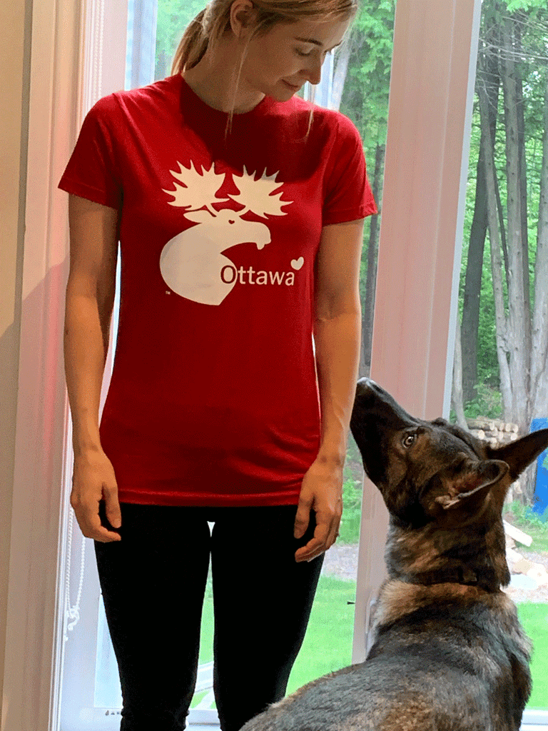 Ottawa Moose Slim Fit T-Shirt - Red/Black/White