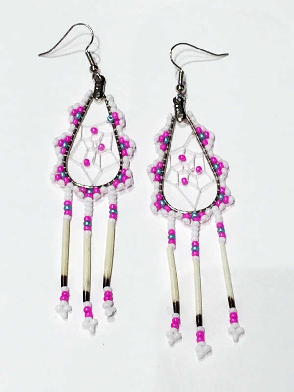 Native american sales porcupine quill earrings