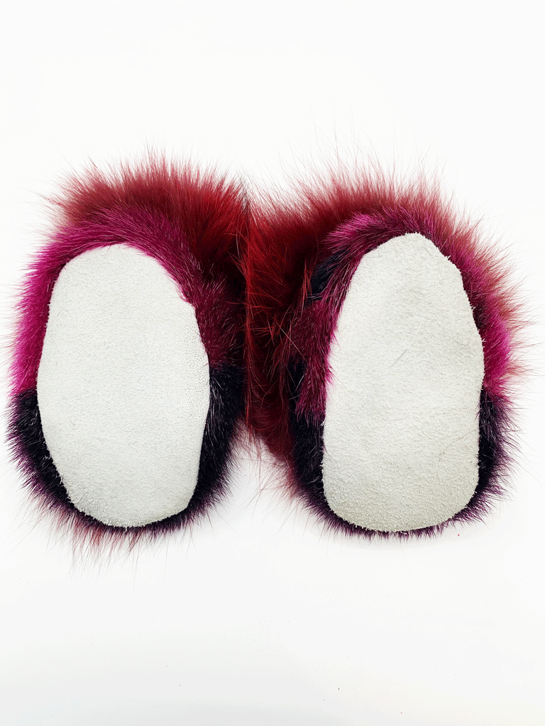 Kid's Sealskin Slippers - Sanija Padluq